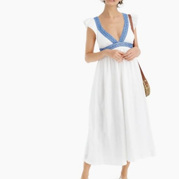 J. Crew Dresses & Skirts - Long white dress from j crew size XS NWT